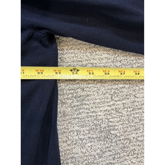 Eddie Bauer‎ Knit Sweater Mens XL Navy Blue Pima Cotton Nylon Casual Pullover - Picture 4 of 6